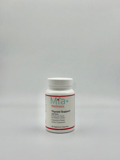 THYROID SUPPORT with Zinc - Mia+Wellness (60 Vegetarian Capsules)